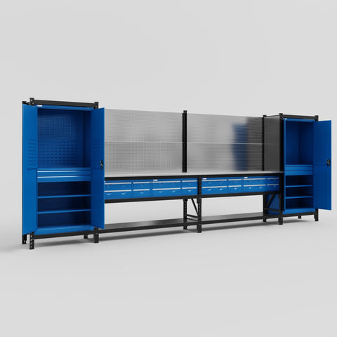 M1221 Modular Work Bench - H2100mm x W5700mm
