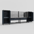 M1221 Modular Work Bench - H2100mm x W5700mm | Stainless WBT | Dark Grey