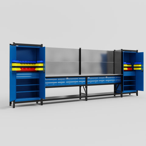 M1221 Modular Work Bench - H2100mm x W5700mm