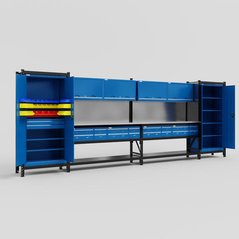 M1221 Modular Work Bench - H2100mm x W5700mm