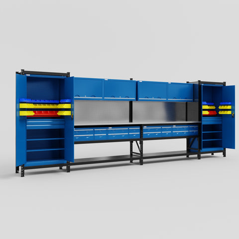 M1221 Modular Work Bench - H2100mm x W5700mm