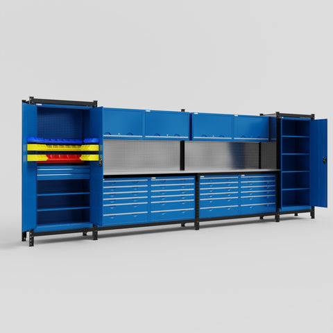 M1221 Modular Work Bench - H2100mm x W5700mm