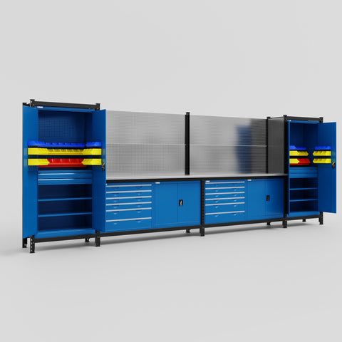 M1221-2 Modular Work Bench - H2100mm x W5700mm