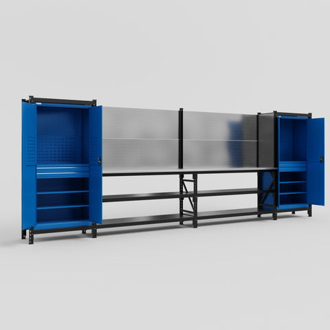 M1221 Modular Work Bench - H2100mm x W5700mm