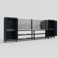 M1221 Modular Work Bench - H2100mm x W5700mm | Stainless WBT | Dark Grey