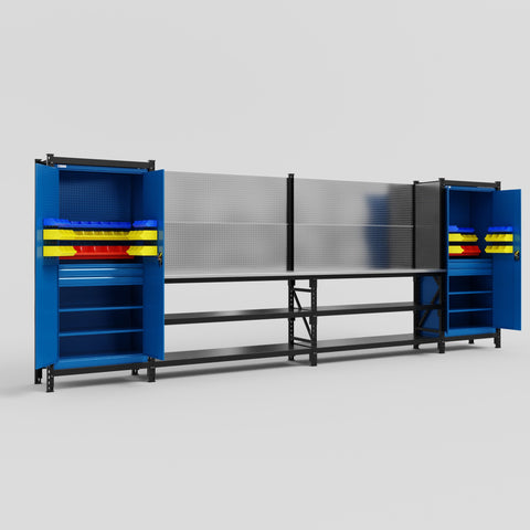 M1221 Modular Work Bench - H2100mm x W5700mm
