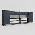 M1221 Modular Work Bench - H2100mm x W5700mm | Stainless WBT | Dark Grey