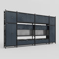 M1221 Modular Work Bench - H3100mm x W5700mm | Laminate WBT | Dark Grey
