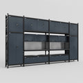 M1221 Modular Work Bench - H3100mm x W5700mm | Laminate WBT | Dark Grey