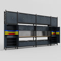 M1221 Modular Work Bench - H3100mm x W5700mm | MDF WBT | Dark Grey