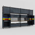 M1221 Modular Work Bench - H3100mm x W5700mm | MDF WBT | Dark Grey