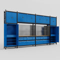 M1221 Modular Work Bench - H3100mm x W5700mm | MDF WBT | Blue