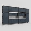 M1221 Modular Work Bench - H3100mm x W5700mm | Stainless WBT | Dark Grey