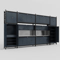 M1221 Modular Work Bench - H3100mm x W5700mm | Stainless WBT | Dark Grey
