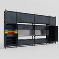 M1221 Modular Work Bench - H3100mm x W5700mm | Stainless WBT | Dark Grey