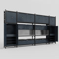 M1221 Modular Work Bench - H3100mm x W5700mm | Stainless WBT | Dark Grey
