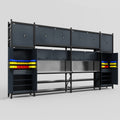 M1221 Modular Work Bench - H3100mm x W5700mm | Stainless WBT | Dark Grey