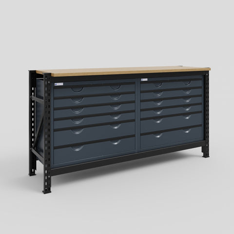 M2 Island Work Bench - H1020mm x W1920mm