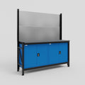 M2 Modular Work Bench - H2100mm x W1920mm | Laminate WBT | Blue