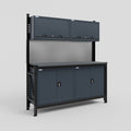 M2 Modular Work Bench - H2100mm x W1920mm | Laminate WBT | Dark Grey