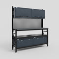 M2 Modular Work Bench - H2100mm x W1920mm | Laminate WBT | Dark Grey