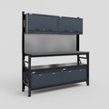 M2 Modular Work Bench - H2100mm x W1920mm | Laminate WBT | Dark Grey