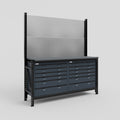 M2 Modular Work Bench - H2100mm x W1920mm | Laminate WBT | Dark Grey