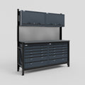 M2 Modular Work Bench - H2100mm x W1920mm | Laminate WBT | Dark Grey