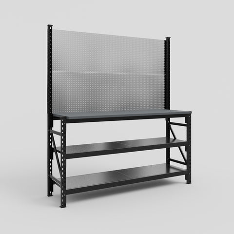 M2 Modular Work Bench - H2100mm x W1920mm | Laminate WBT | Blue