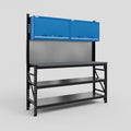 M2 Modular Work Bench - H2100mm x W1920mm | Laminate WBT | Blue