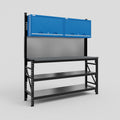 M2 Modular Work Bench - H2100mm x W1920mm | Laminate WBT | Blue