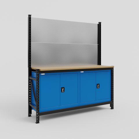 M2 Modular Work Bench - H2100mm x W1920mm | MDF WBT | Blue