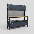 M2 Modular Work Bench - H2100mm x W1920mm | MDF WBT | Dark Grey