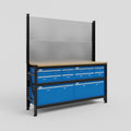 M2 Modular Work Bench - H2100mm x W1920mm | MDF WBT | Blue