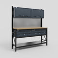 M2 Modular Work Bench - H2100mm x W1920mm | MDF WBT | Dark Grey