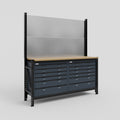 M2 Modular Work Bench - H2100mm x W1920mm | MDF WBT | Dark Grey