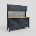 M2 Modular Work Bench - H2100mm x W1920mm | MDF WBT | Dark Grey