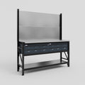M2 Modular Work Bench - H2100mm x W1920mm | Stainless WBT | Dark Grey