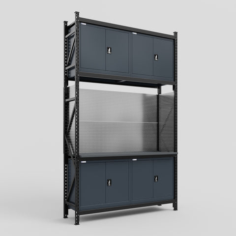 M2 Modular Work Bench - H3100mm x W1920mm | Laminate WBT | Dark Grey