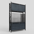 M2 Modular Work Bench - H3100mm x W1920mm | Laminate WBT | Dark Grey