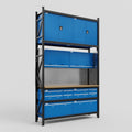 M2 Modular Work Bench - H3100mm x W1920mm | MDF WBT | Blue