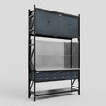 M2 Modular Work Bench - H3100mm x W1920mm | Stainless WBT | Dark Grey