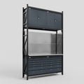 M2 Modular Work Bench - H3100mm x W1920mm | Stainless WBT | Dark Grey