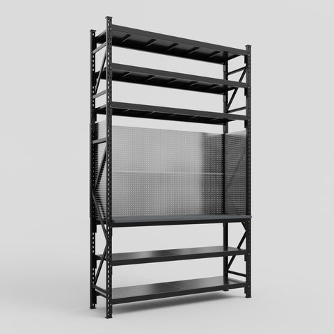 M2 Modular Work Bench with Shelves - H3100mm x W1920mm | Laminate WBT | Blue