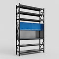 M2 Modular Work Bench with Shelves - H3100mm x W1920mm | Laminate WBT | Blue