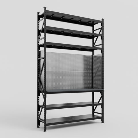 M2 Modular Work Bench with Shelves - H3100mm x W1920mm | Laminate WBT | Blue