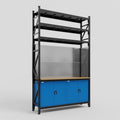 M2 Modular Work Bench with Shelves - H3100mm x W1920mm | MDF WBT | Blue