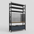 M2 Modular Work Bench with Shelves - H3100mm x W1920mm | MDF WBT | Dark Grey
