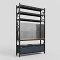 M2 Modular Work Bench with Shelves - H3100mm x W1920mm | MDF WBT | Dark Grey