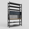 M2 Modular Work Bench with Shelves - H3100mm x W1920mm | MDF WBT | Dark Grey